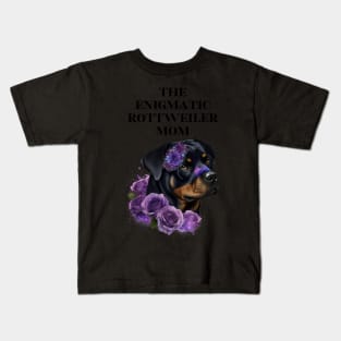 Rottweiler Mom Slogan Kids T-Shirt